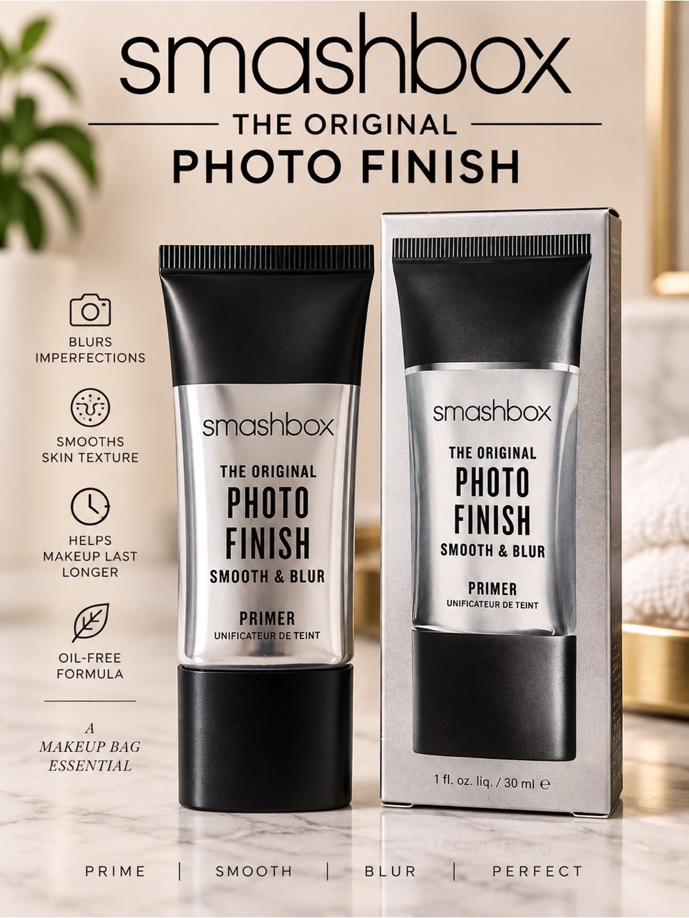 NEW Smashbox Original Photo Finish Smooth & Blur Primer 1 oz